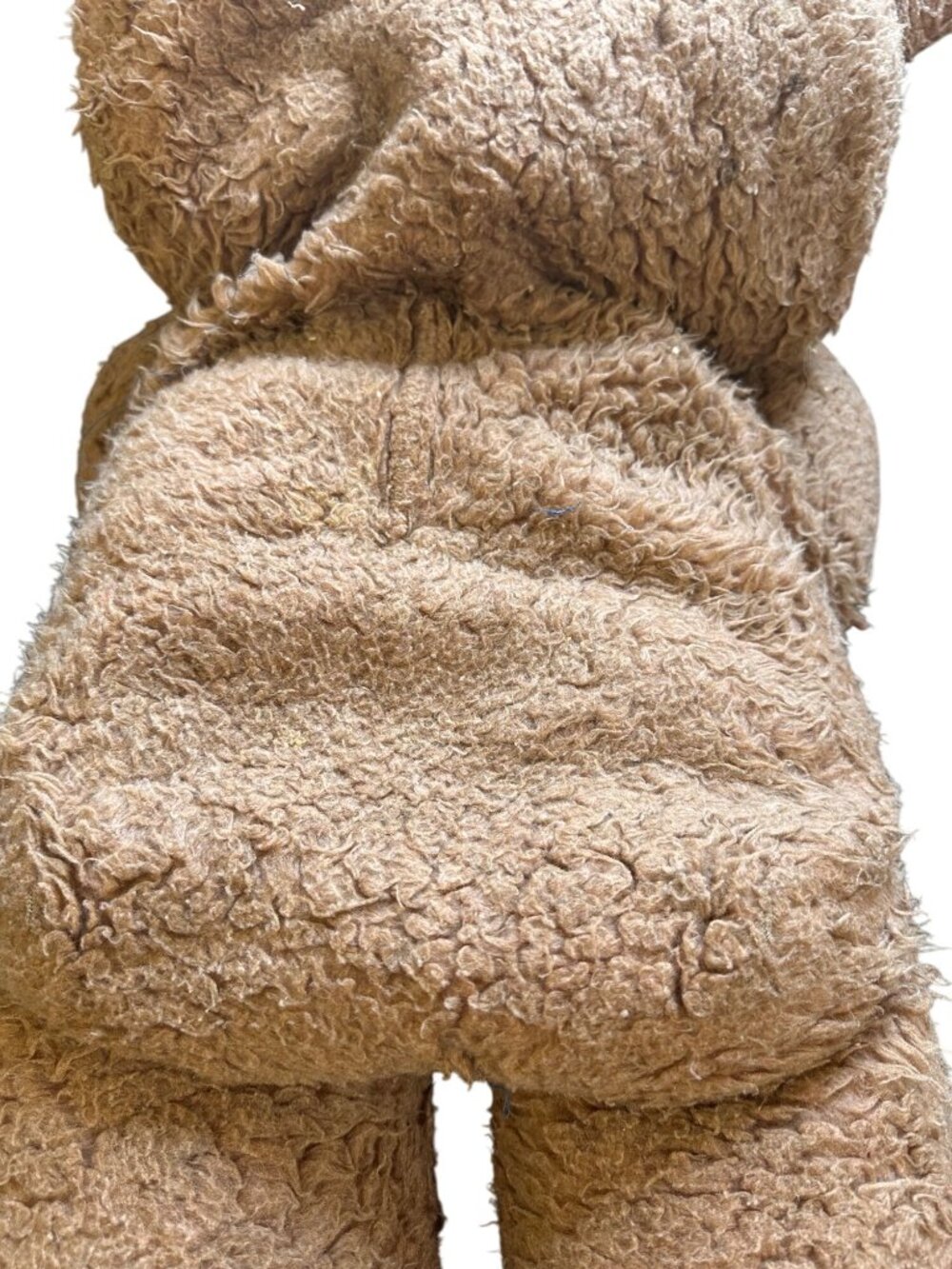 Vintage 1970s Large Plush Teddy Bear With Tongue 26 Inches Brown & Beige Retro S - Picture 8 of 10